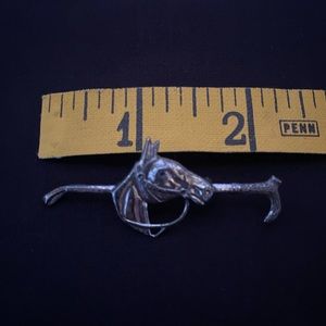 Sterling silver horse brooch